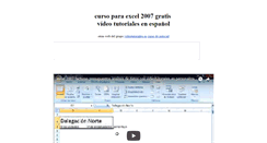 Desktop Screenshot of excel2007.es